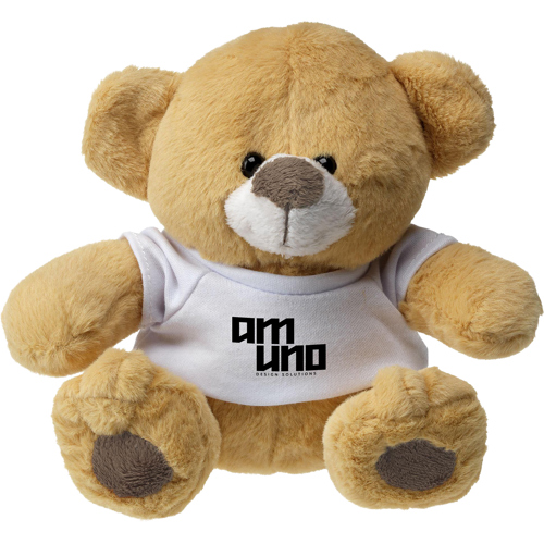 Soft PlusTeddy Bear Printed White T Shirt