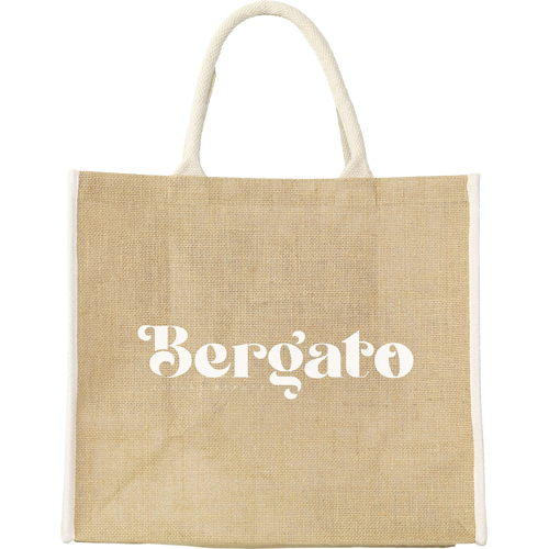 Printed Jute Cotton Shopper Bag