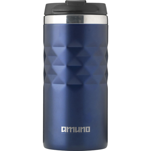 Stainless Steel Branded Recycled Steel Double Walled Cup (280ml) Geometric Pattern