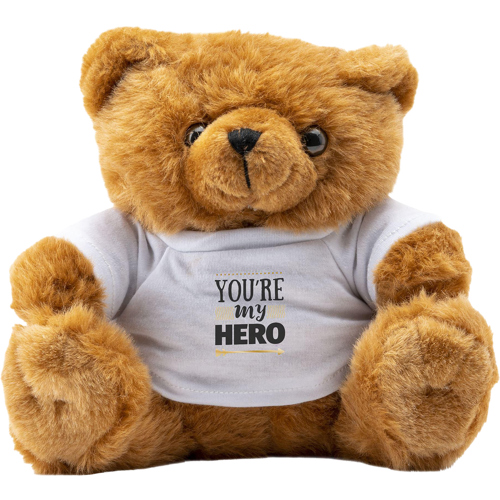 Big Browny Teddy Bear Soft Plush Toy Printed T Shirt