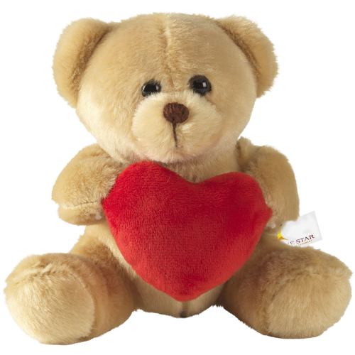 Soft Plush Heart Teddy Bear Custom Logo