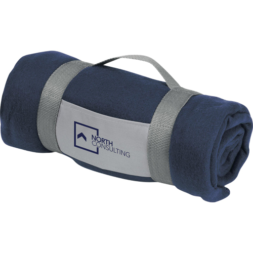 Fleece Blanket (180 Gsm/5.3oz) Carry Handle Custom Logo