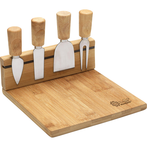 FSC Certified Bamboo Cheese Board Gift Set