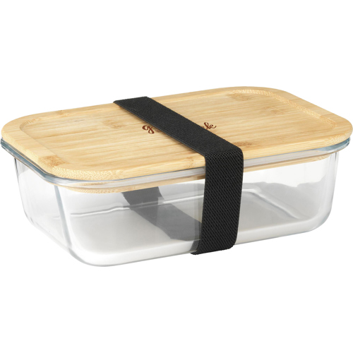 Borosilicate Glass Lunchbox Bamboo Lid -Custom Logo