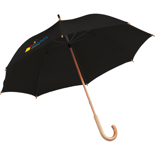 Branded Walking Umbrella Wooden Shaft