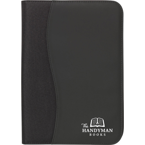 A4 Document Folder Polyester / Faux Leather Printed Logo