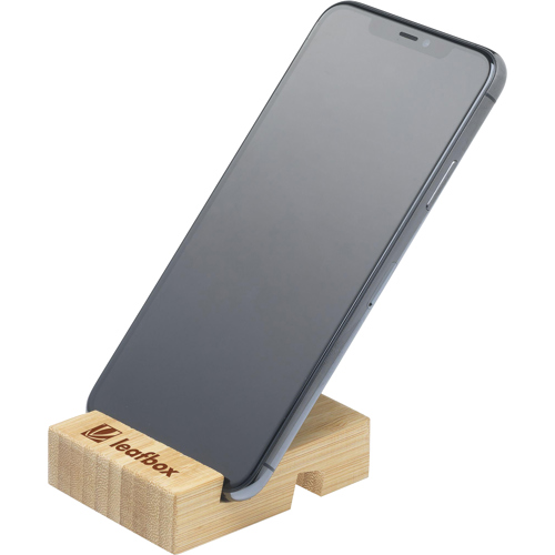 Branded Logo Bamboo Phone Stand