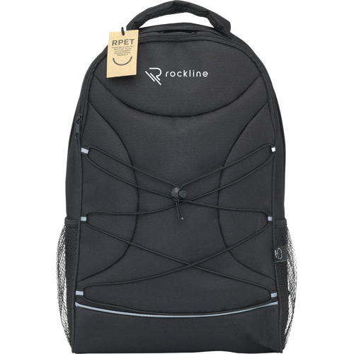 GRS Certified RPET Laptop Backpack Branded Logo