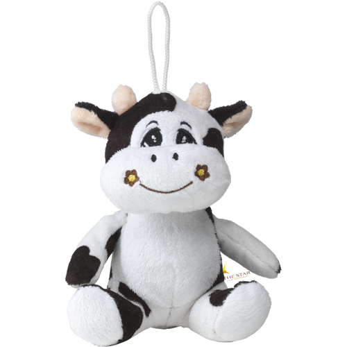 Plush Soft Cow Toy Hanging Loop