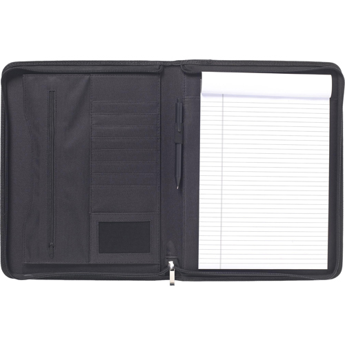 Bonded Leather Conference Folder (A4) Zip Closure Custom Logo