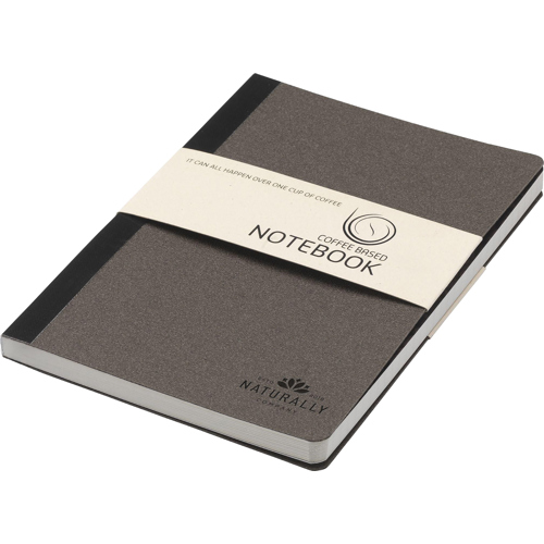 Recycled Coffee Grounds Cover Notebook (approx. A5)