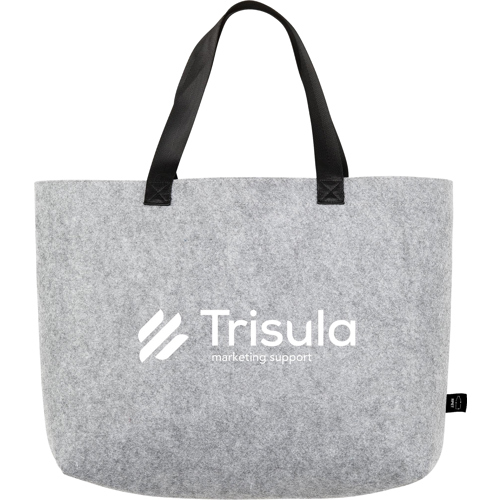 GRS Certified Branded RPET Felt Shoulder Bag