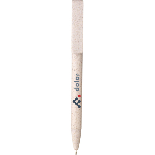 Printed Wheat Straw Ballpen & Phone Stand 