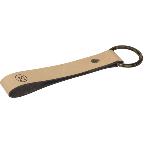 Made Recycled Italian Leather Keyring Adloop - Custom Logo