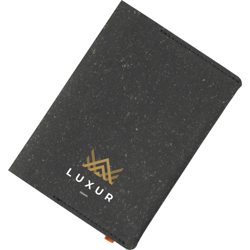 Made Recycled Italian Leather Passport Holder Custom Logo