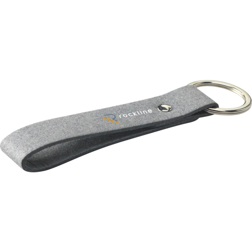 Made Promotional Recycled Denim Keyring Adloop