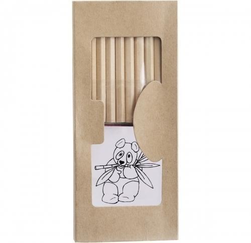 Junior Drawing Set Colouring Pictures, 10 Coloured Pencils, 15cm Ruler & Pencil Sharpener