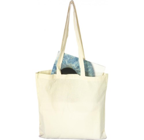 Bag with long handles- Natural