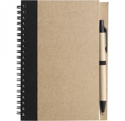 Recycled Notebook Spiral Bound Matching Pen