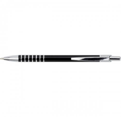 Aluminium ballpen with blue ink