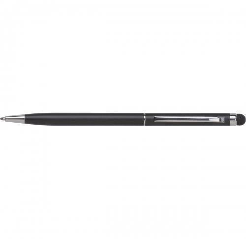 Metal ballpen with rubber tip