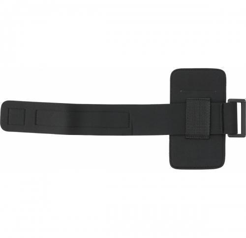 Phone armband with reflective trim