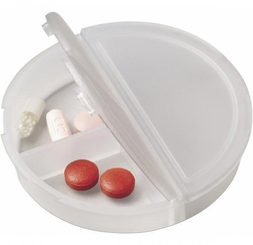 Branded Circular Plastic Pill Box