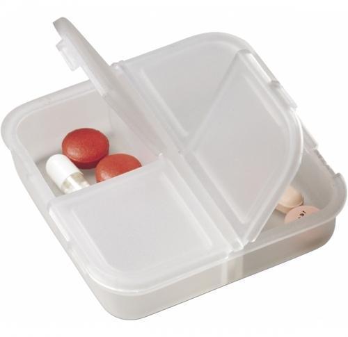 Printed Square Plastic Pill Box Organiser