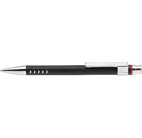 Rotring Brass Ballpen With Push Button And Chrome Layered Accents With Gift Box- Blue Ink