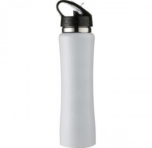Branded Aluminium Metal Sports Flasks Flip Straw - 500ml