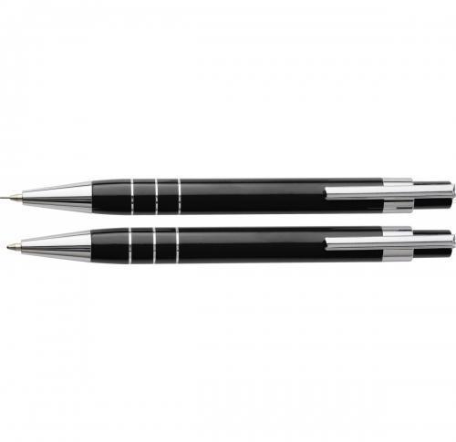 Writing set in a pouch