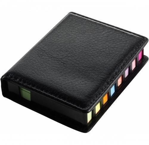 plastic case holds sticky post it notes & page markers