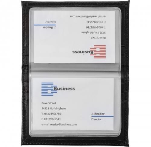 Bonded leather card holder