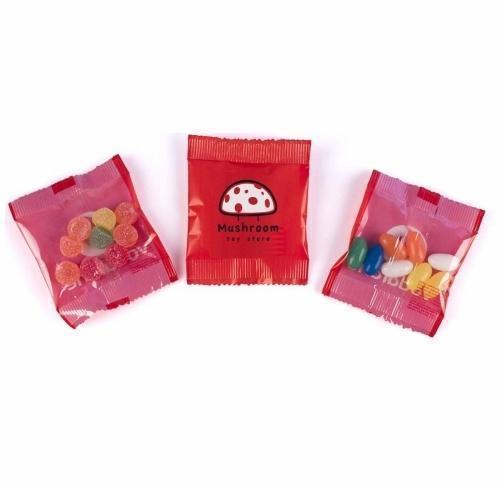Bag with 10g of fruit gums or jelly beans