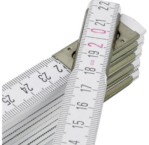 Printed Wooden Folding Rulers 2 Metres