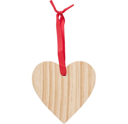 Custom Wooden Hearts Hanging Christmas Tree Decorations