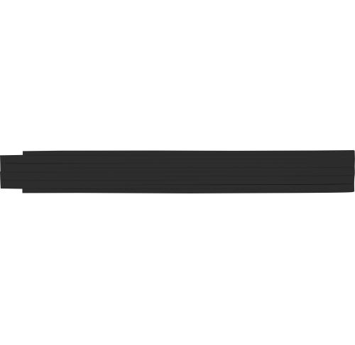 2m foldable ruler (black)