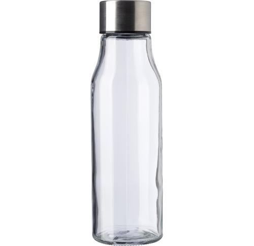 Glass and stainless steel bottle (500 ml)