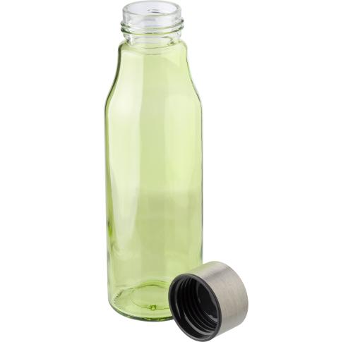 Glass and stainless steel bottle (500 ml)