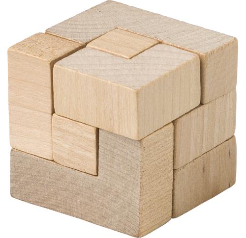Branded Wooden cube puzzle