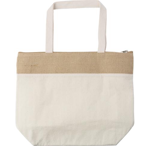 Jute shopper cool bag