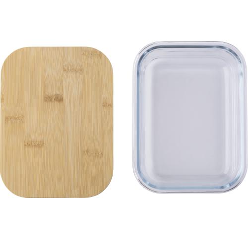 Customised Lunch Boxes Glass & Bamboo Lid 900ml