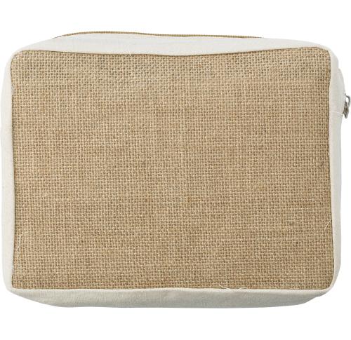 Jute toiletry bag