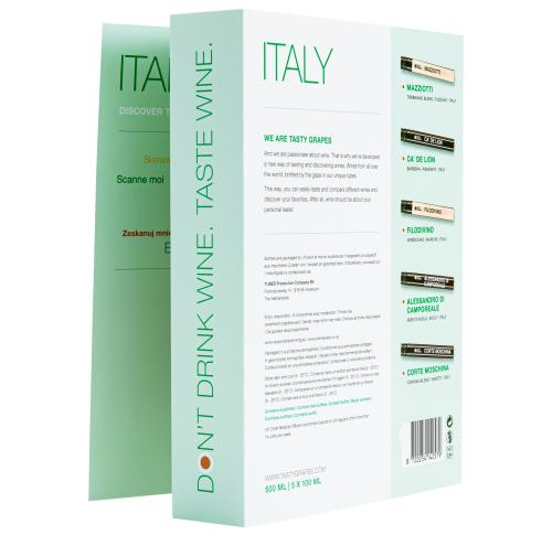 Wine Tasting - Italian (5pc Glass Tube Giftbox) (5pc Glass Tube Giftbox) (5pc Glass Tube Giftbox)