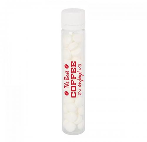 Plastic tube with 17g of dextrose mints