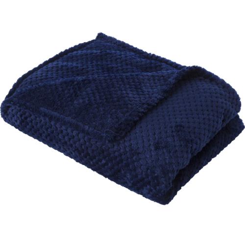 Luxury Branded Fleece Blanket Waffle Design