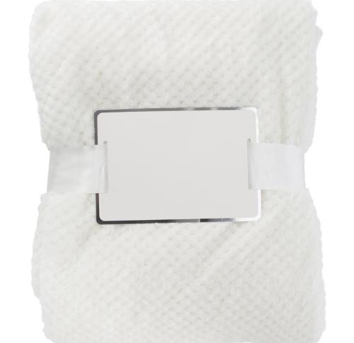 Luxury Branded Fleece Blanket Waffle Design