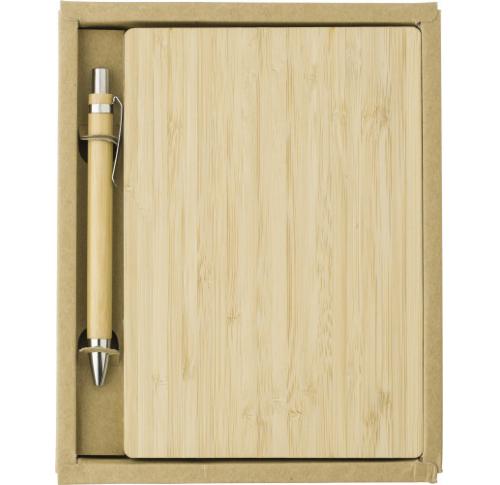 Custom Printed Bamboo Covered Note Books