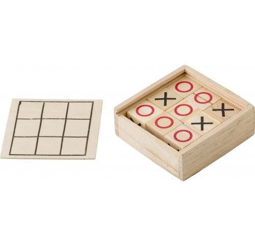 Wooden Tic Tac Toe game