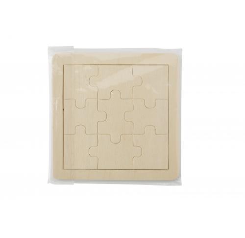 Wooden nine piece puzzle